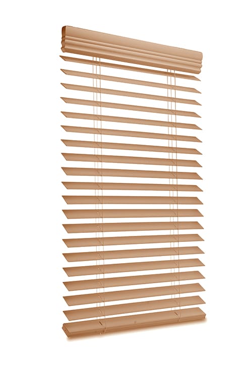 Cordless, Real Wood Blinds with 2.5 inch slats