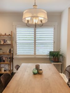 Plantation Shutters with 4.5 inch louvers and a hidden tilt rod, also known as Superview Shutters, in Nashville, TN