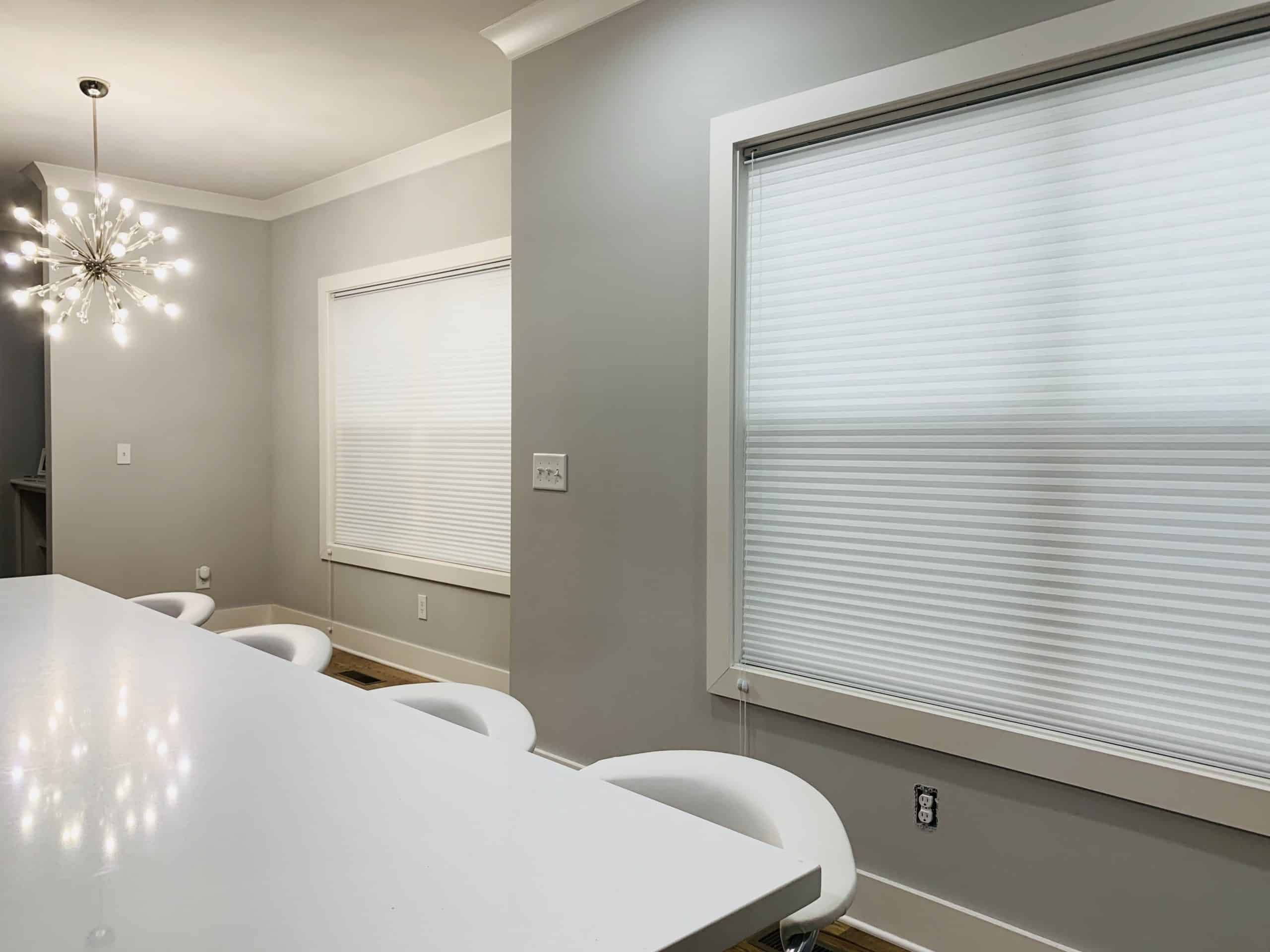 Honeycomb Shades, also known as Cellular Shades, in a Nashville, TN townhome