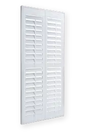 Hardwood Plantation Shutters with split tilt rods and divider rails