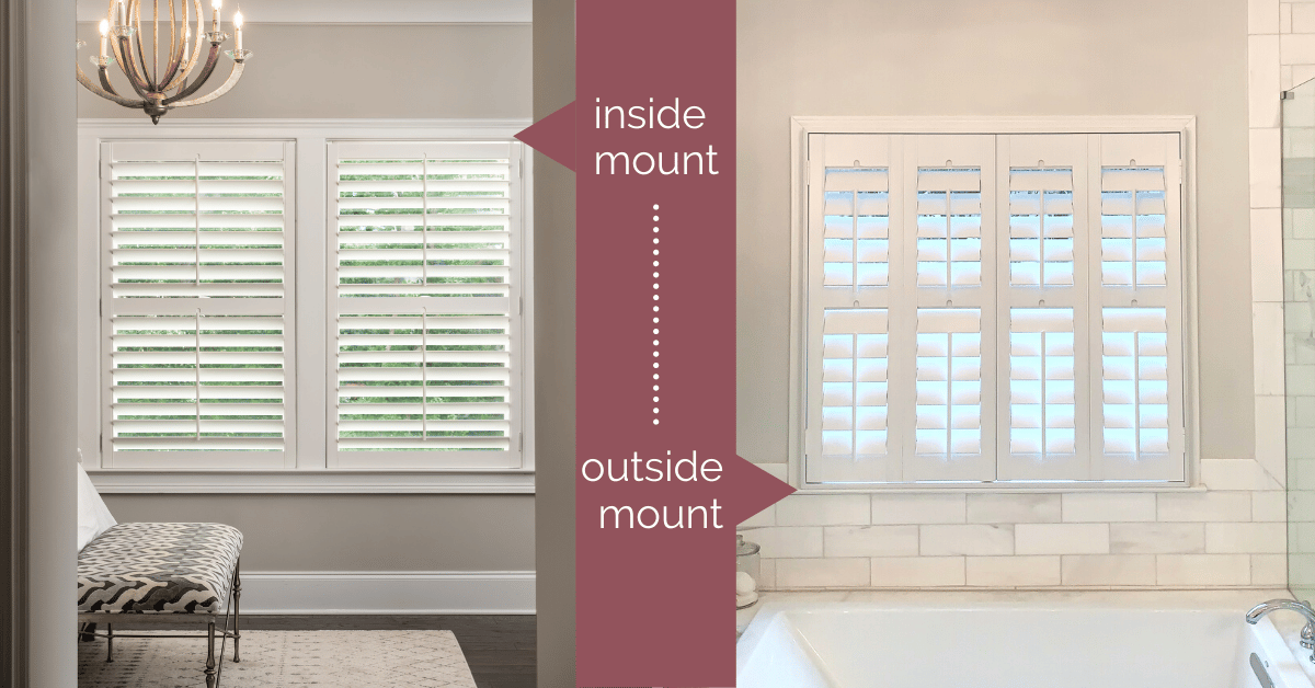 Inside Mount vs. Outside Mount Shutters Acadia Shutters