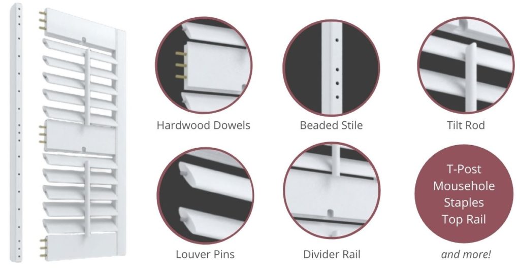 12-Pack Silver Louver Repair Pins / Staples For Fixing Plantation Shutter Tilt Rods